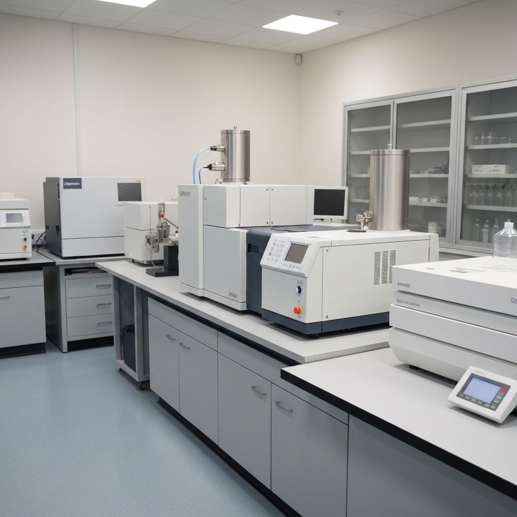 Laboratory testing equipment for shilajit verification